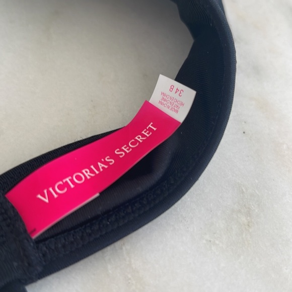 Victoria Secret sequin multi color bathing suit top sz 34B string closures - Picture 2 of 7